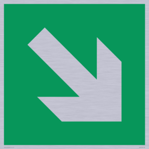 E910 Safe condition: Down right arrow (45 deg supplimentary)